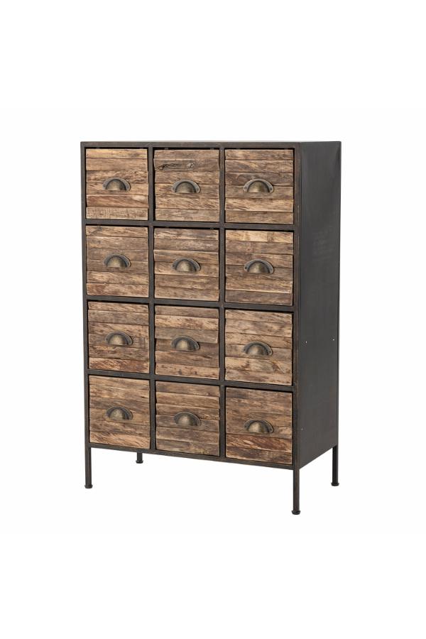 Creative Collection Matteo Drawers, Black, Metal