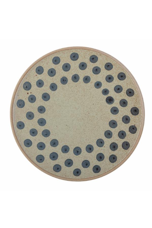 Bloomingville Tinni Plate, Blue, Stoneware