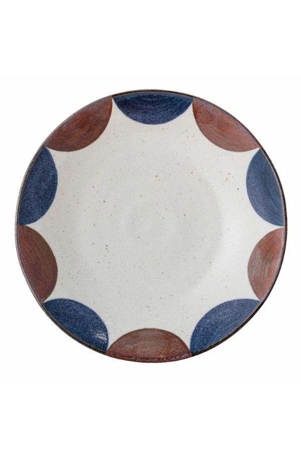 Creative Collection Camellia Plate Deep, Blue, Porcelain