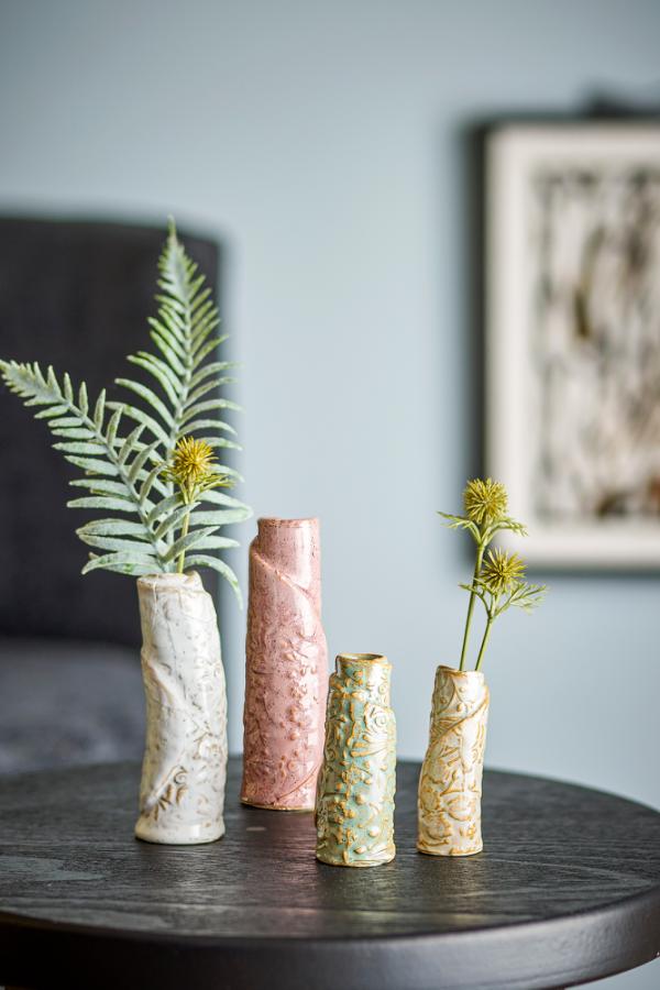 Bloomingville Temple Vase, Multi, Stoneware