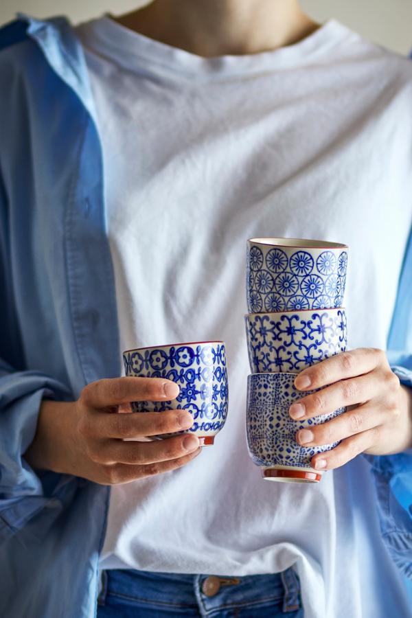 Bloomingville Karine Cup, Blue, Stoneware