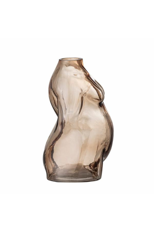 Bloomingville Evie Vase, Brown, Glass