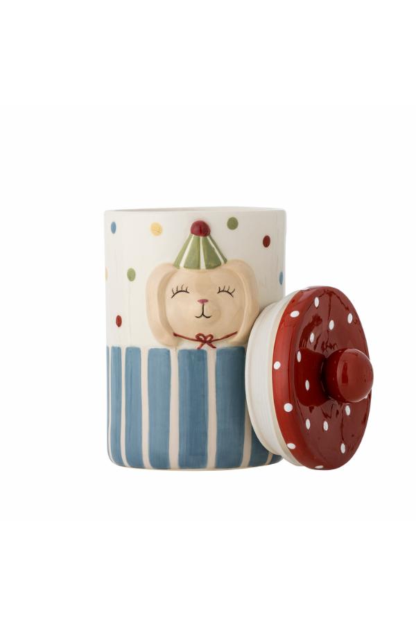 Bloomingville Mini Party Jar w/Lid, Multi, Stoneware