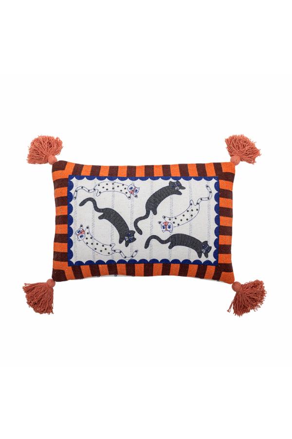 Bloomingville Missy Cushion, Multi, Recycled Cotton
