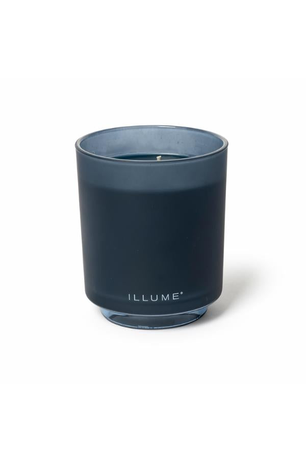 Illume Hidden Lake Box Glass Candle, Blue,