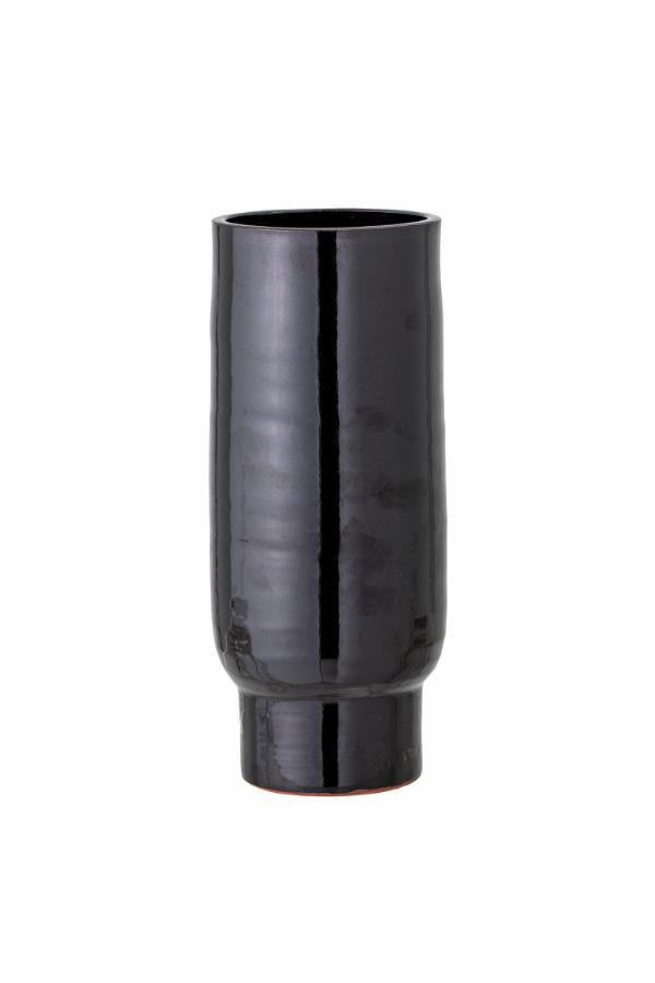 Bloomingville Vefa Vase, Black, Terracotta