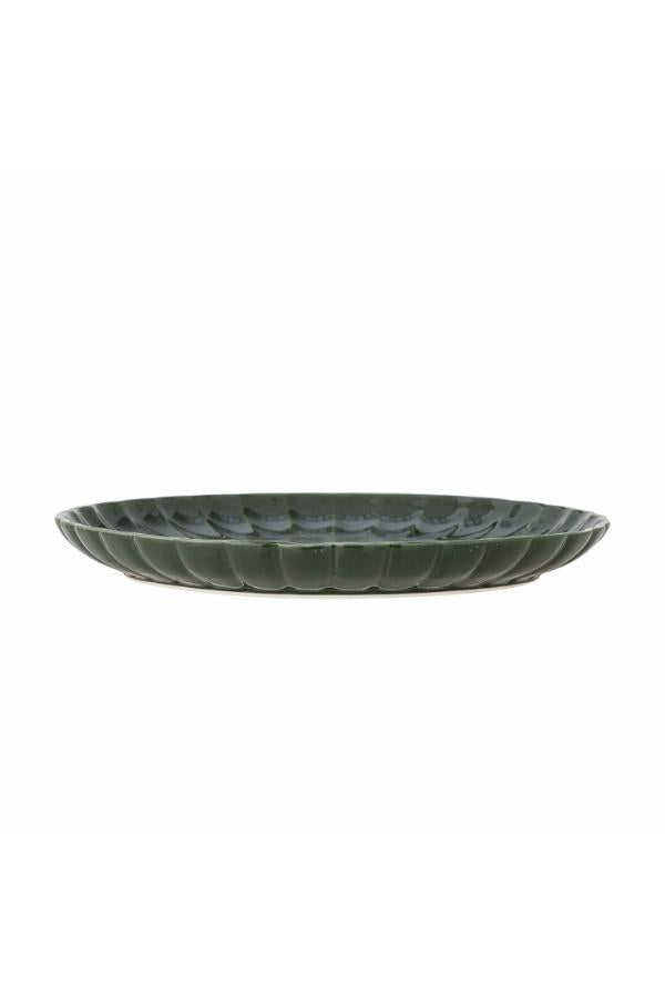 Bloomingville Latina Plate, Green, Stoneware