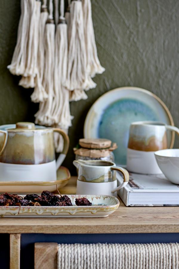 Creative Collection Heather Plate, Green, Stoneware