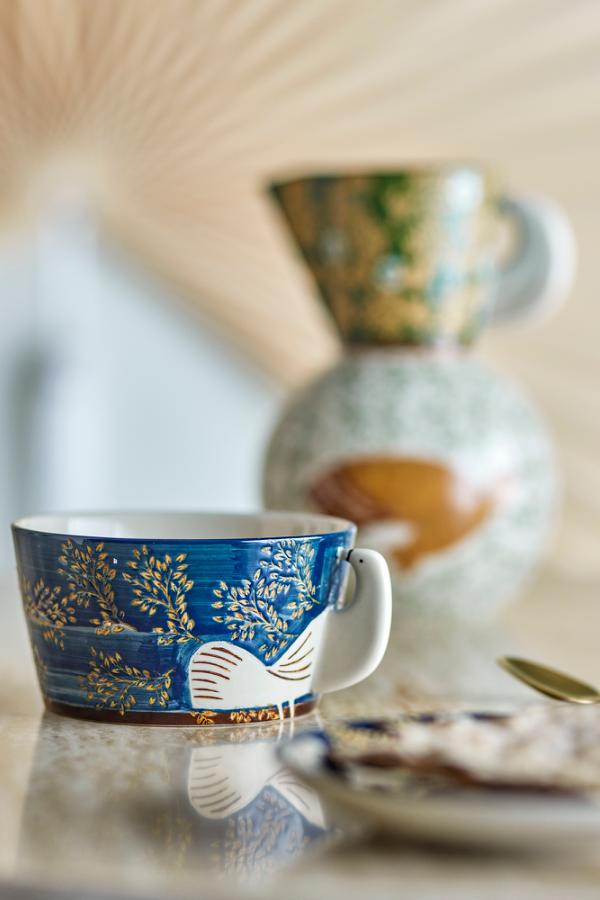 Bloomingville Hezha Bowl, Blue, Stoneware