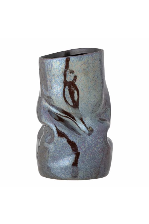 Bloomingville Apio Vase, Black, Stoneware