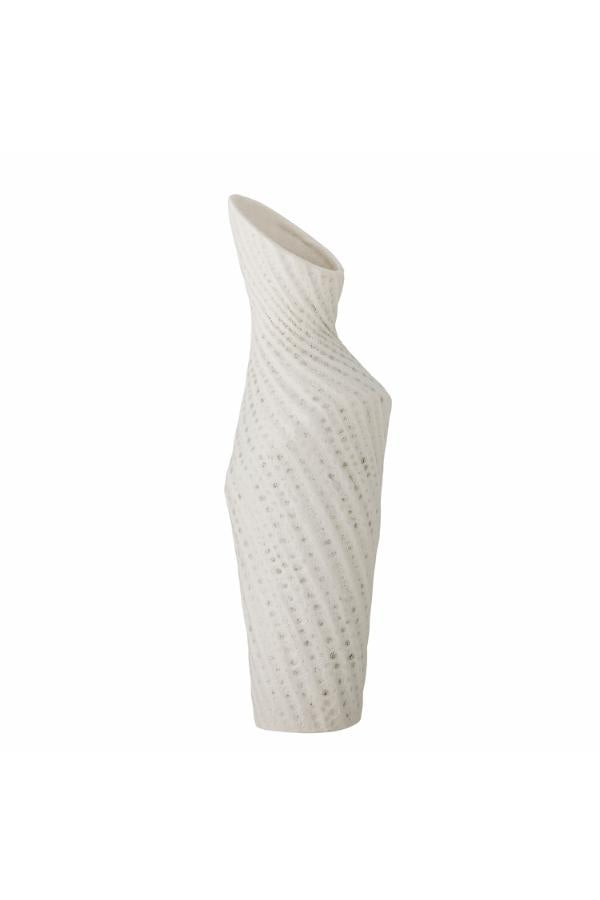 Creative Collection Fikla Vase, White, Stoneware