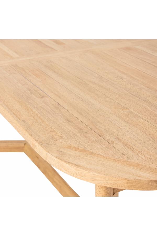 Creative Collection Serrone Dining Table, Nature, Rubberwood