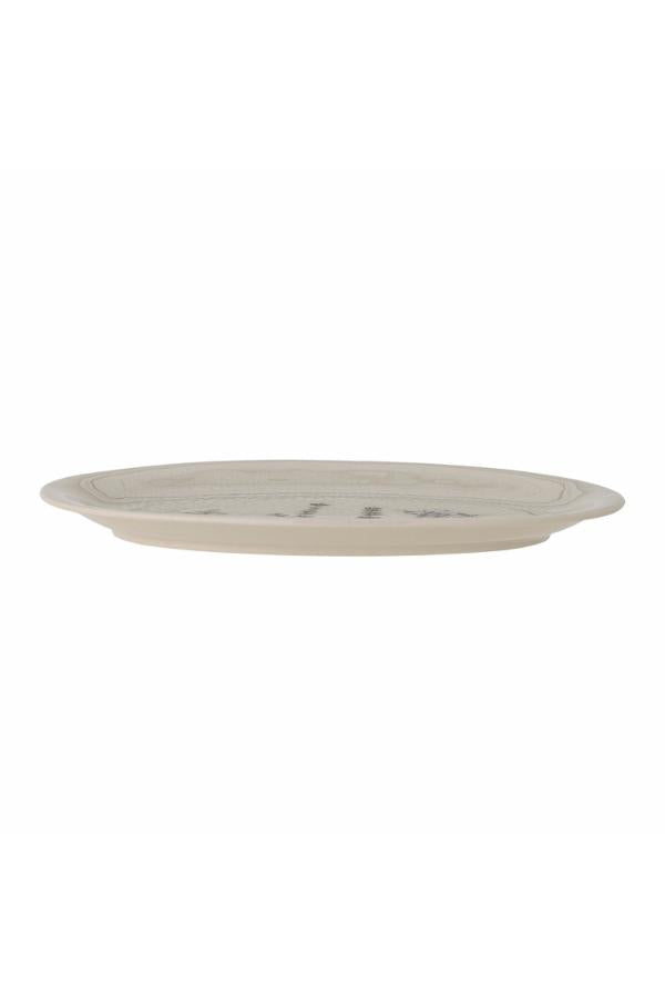 Bloomingville Bea Serving Plate, Nature, Stoneware