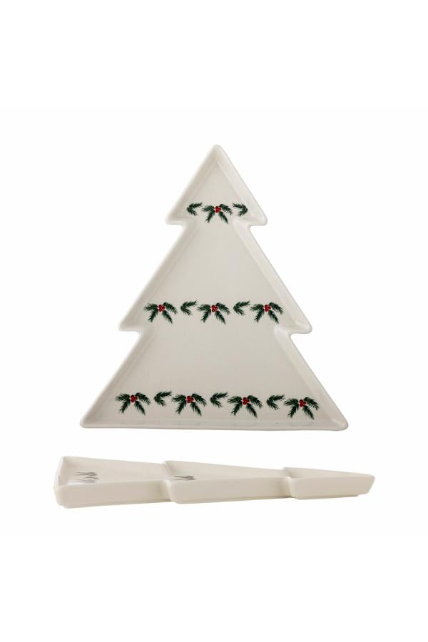 Bloomingville Berry Serving Plate, White, Stoneware