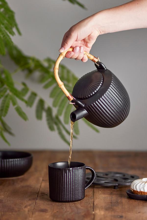 Bloomingville Neri Teapot, Black, Stoneware