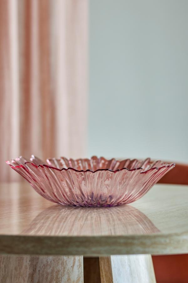 Bloomingville Mariko Bowl, Rose, Glass