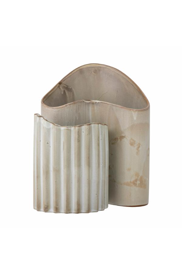 Bloomingville Henaj Vase, Brown, Stoneware