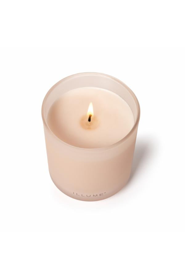 Illume Coconut Milk Mango Box Glass Candle, Rose,