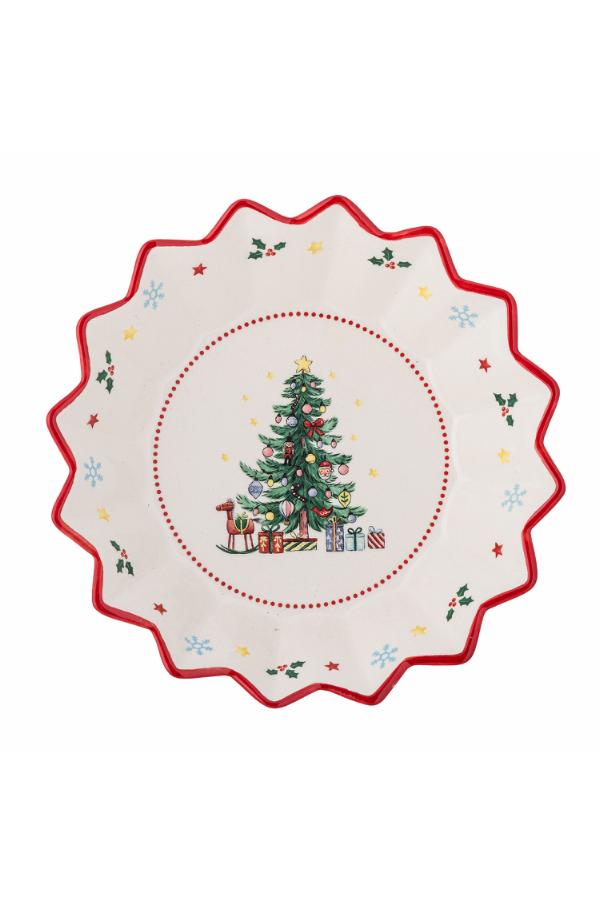 Bloomingville Naive Bowl, Red, Ceramic