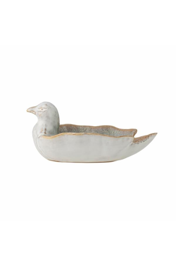 Creative Collection Chirp Bowl, Green, Stoneware