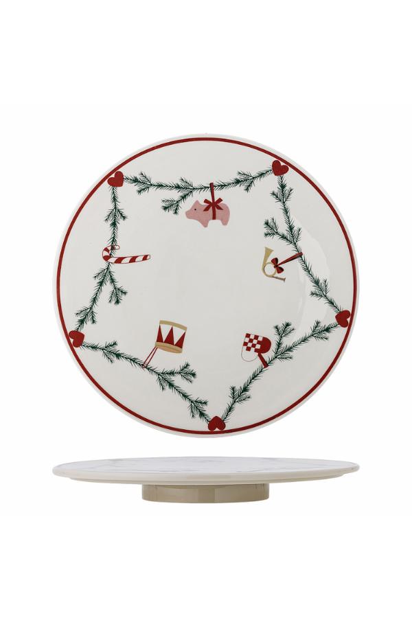 Bloomingville Yule Turntable, Nature, Stoneware
