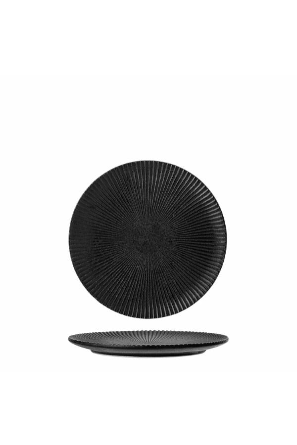 Bloomingville Neri Plate, Black, Stoneware