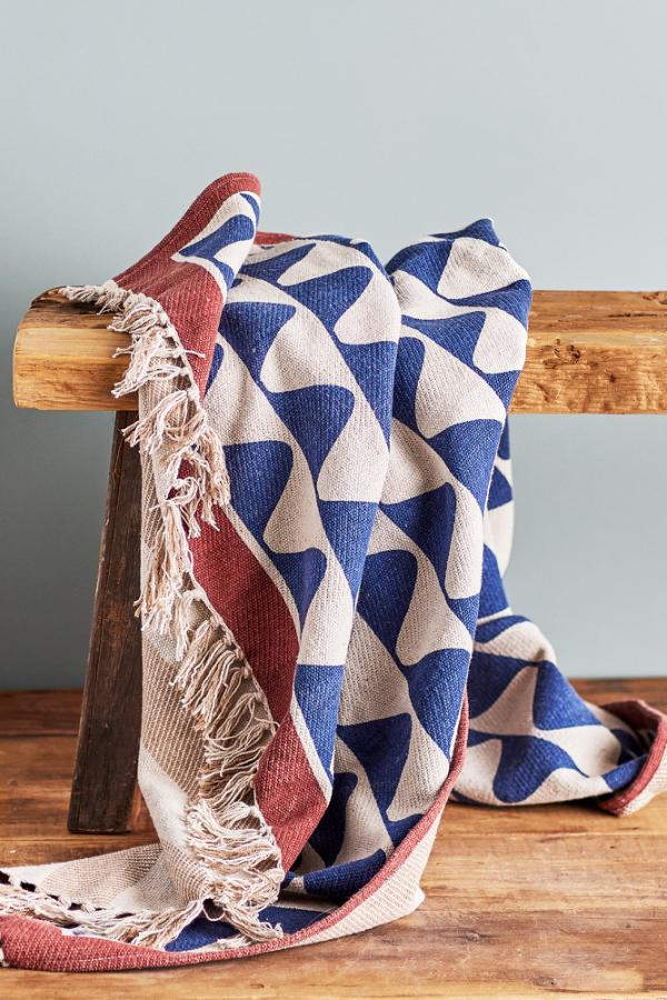 Creative Collection Rimme Throw, Multi, Recycled Cotton