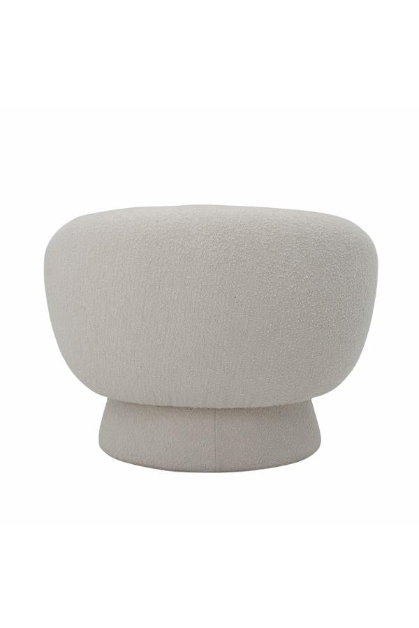 Bloomingville Ted Lounge Chair, White, Polyester