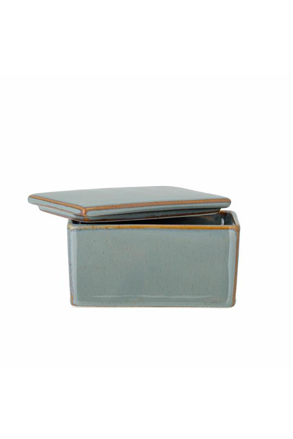 Bloomingville Pixie Butter Box, Green, Stoneware