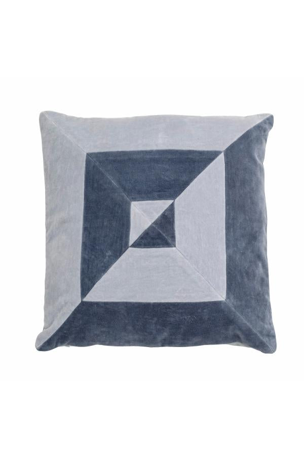 Bloomingville Aban Cushion, Blue, Cotton