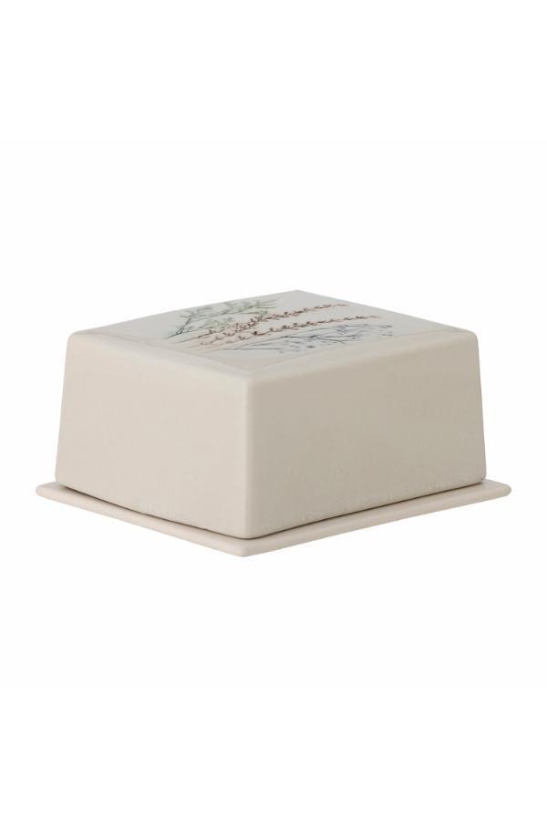 Bloomingville Bea Butter Box, Nature, Stoneware