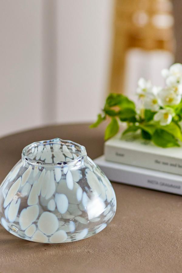 Bloomingville Hertha Votive, White, Glass