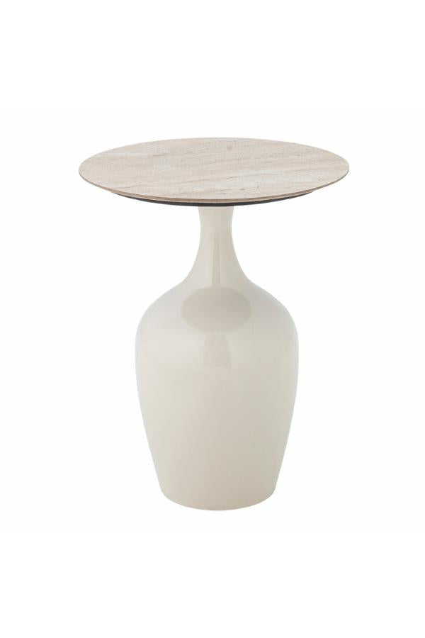 Creative Collection Lecco Side Table, Nature, Metal