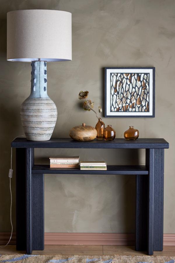 Bloomingville Cupa Console Table, Black, Firwood
