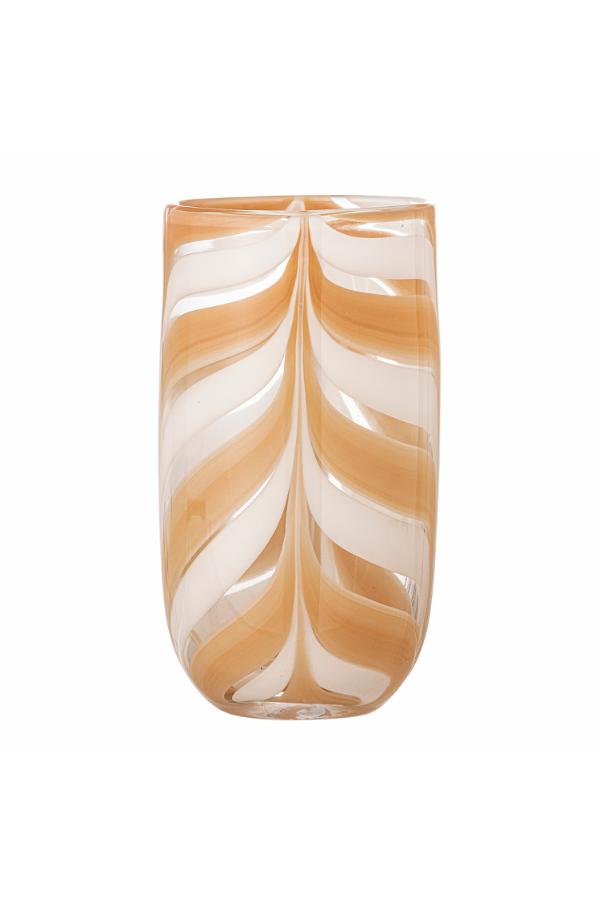Bloomingville Taven Vase, Orange, Glass