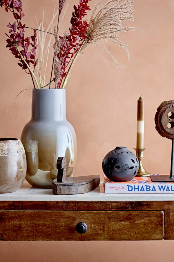 Creative Collection Mewan Vase, Brown, Glass