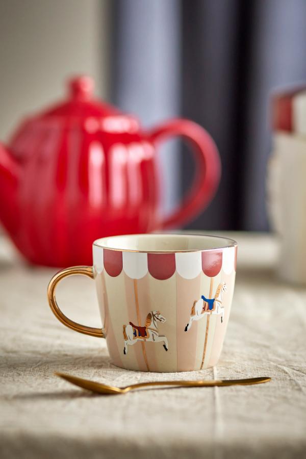 Bloomingville Merry-go-round Mug, Multi, Stoneware