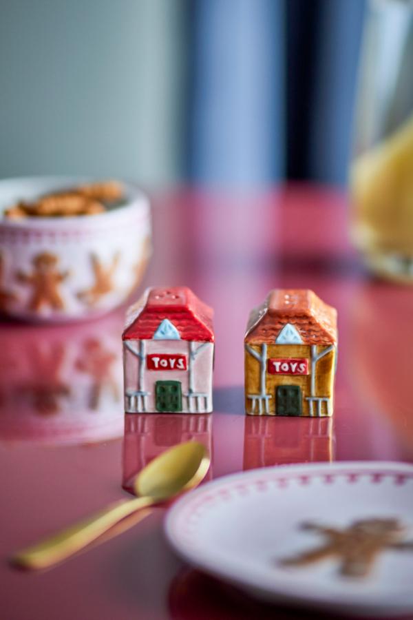Bloomingville Homey Salt & Pepper Shaker Set, Multi, Stoneware