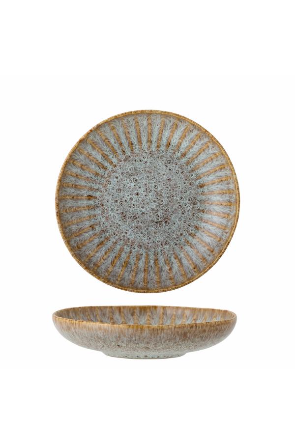 Creative Collection Fleur Plate Deep, Nature, Stoneware
