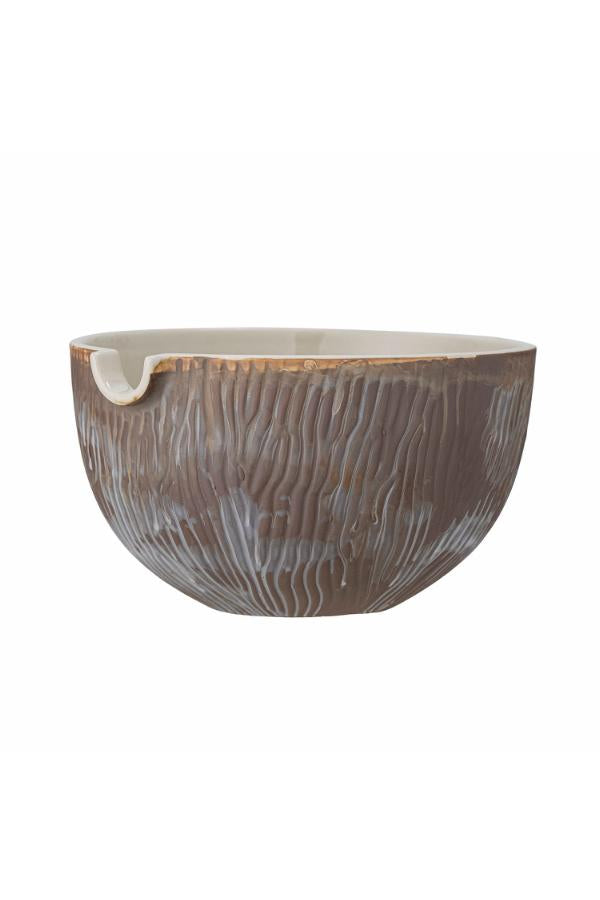Bloomingville Toula Bowl, Brown, Stoneware
