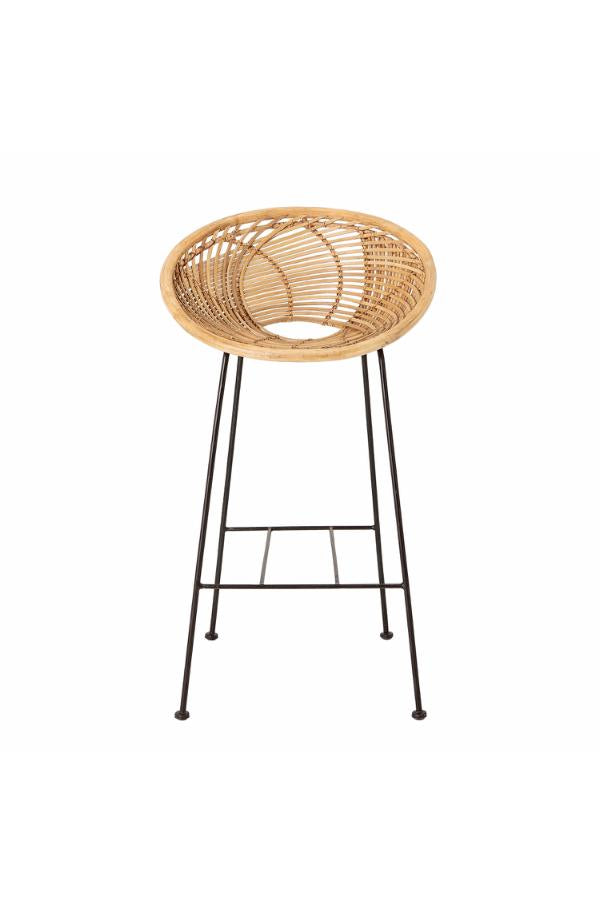 Bloomingville Yonne Bar Chair, Nature, Rattan