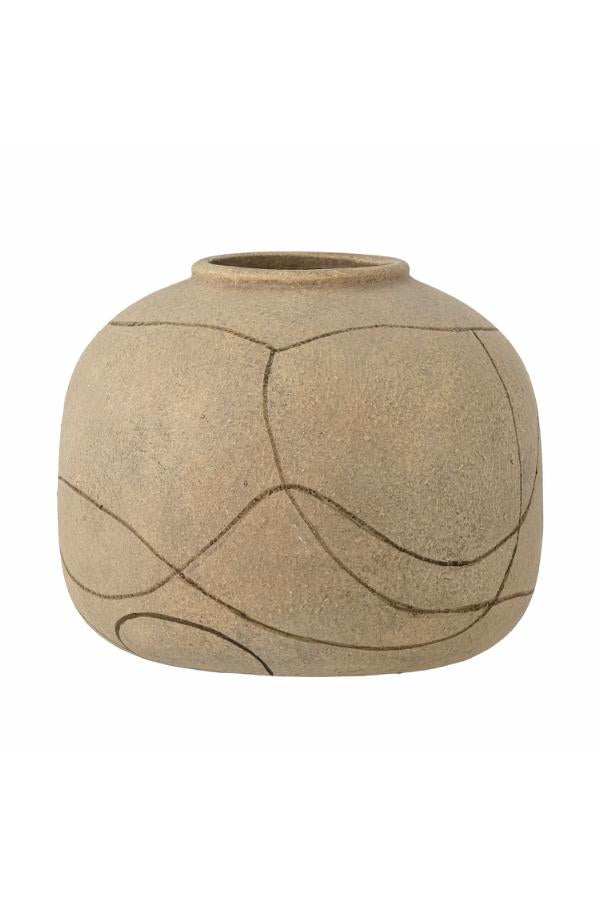 Bloomingville Niza Deco Vase, Nature, Terracotta
