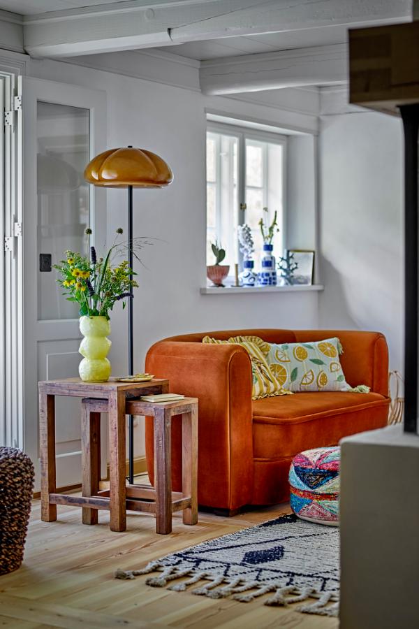 Creative Collection Kinoko Floor Lamp, Yellow, Metal