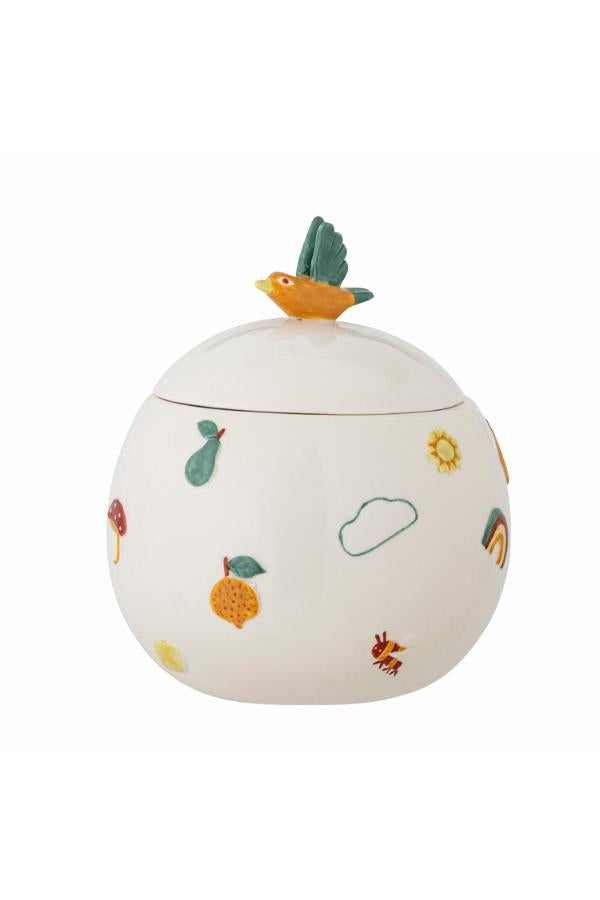 Bloomingville Mini Agnes Jar w/Lid, Multi, Stoneware