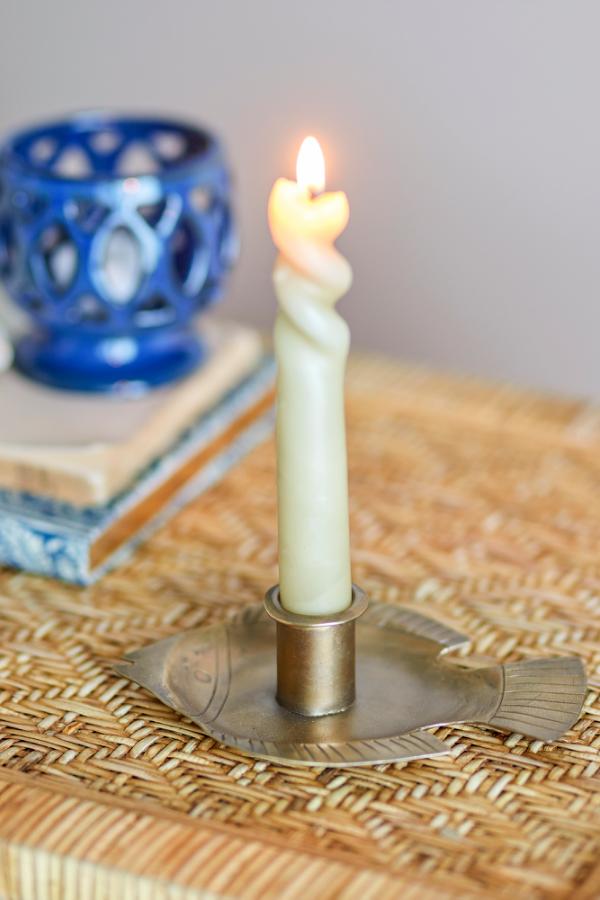 Creative Collection Fabius Candle Holder, Brass, Metal