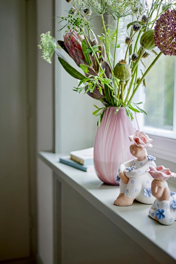 Bloomingville Ennis Vase, Rose, Glass