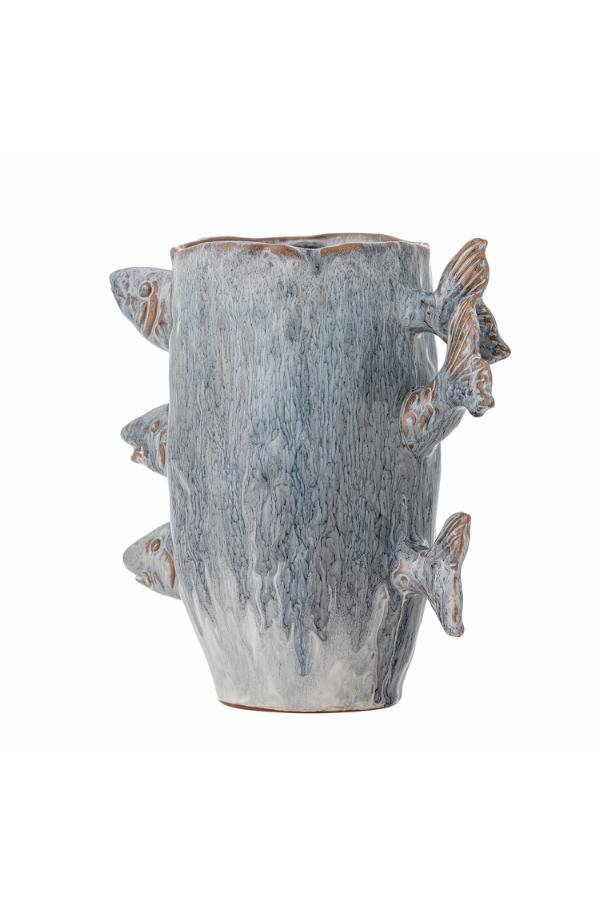 Creative Collection Tace Vase, Blue, Stoneware