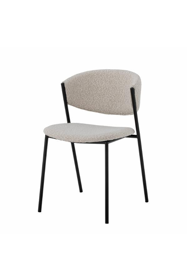Bloomingville Marlo Dining Chair, White, Polyester