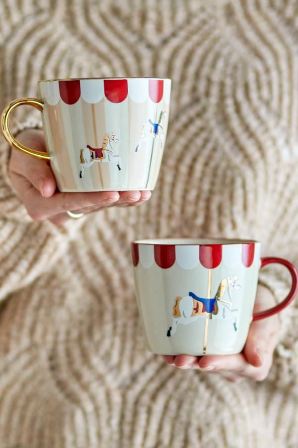 Bloomingville Merry-go-round Mug, Multi, Stoneware