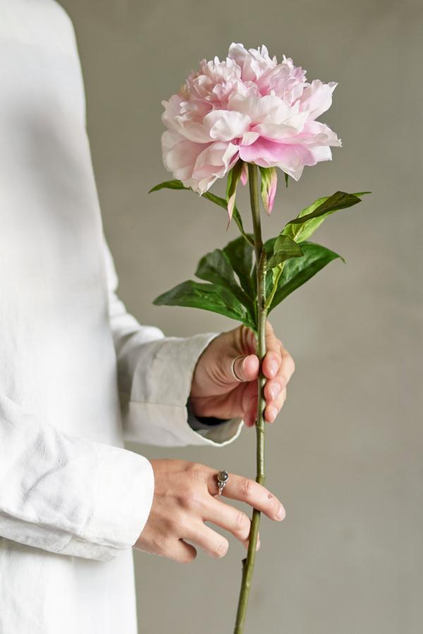 Bloomingville Peony Stem, Rose, Artificial Flowers